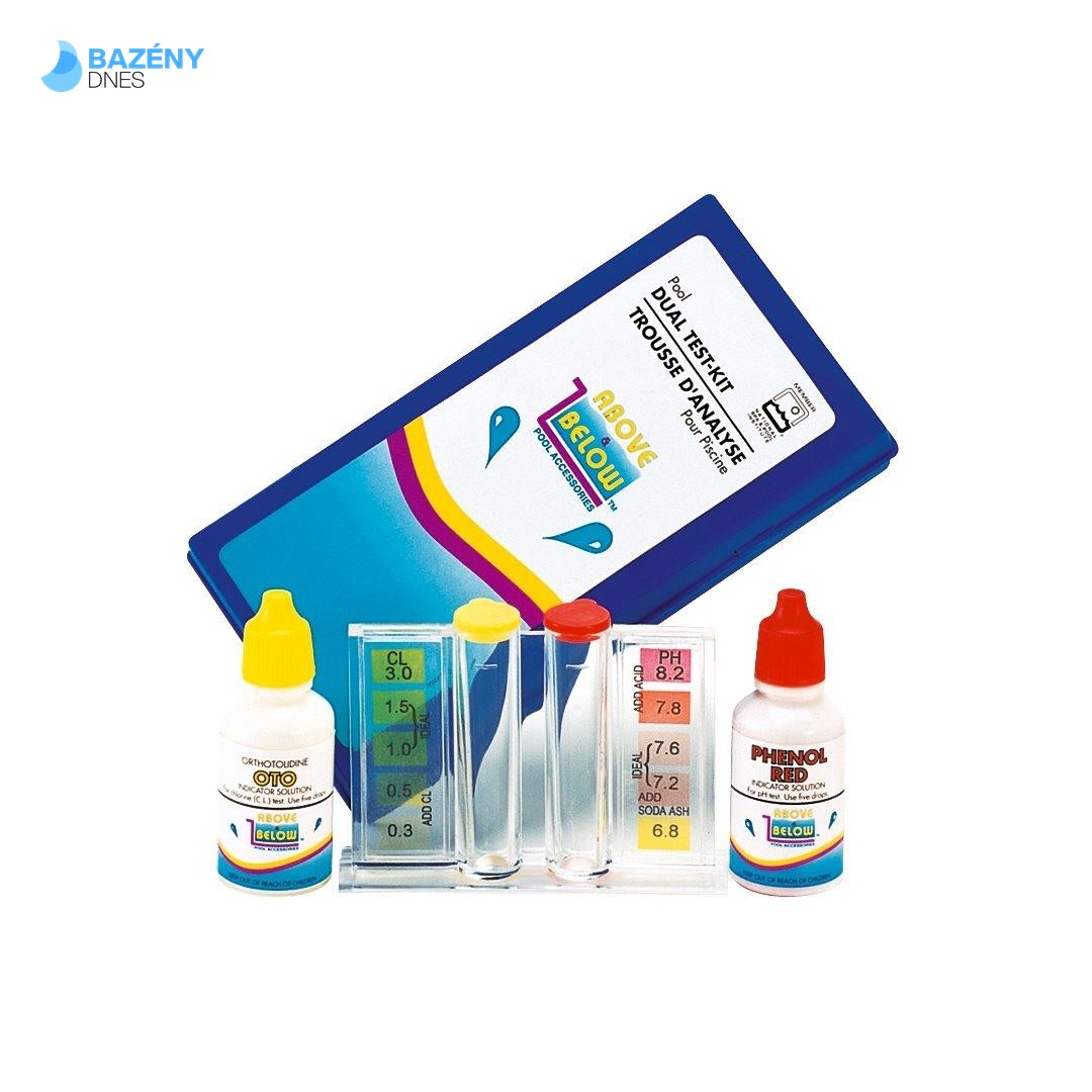 Tester kapičkový – Cl/pH – metoda pomocí kapek (v pouzdře)