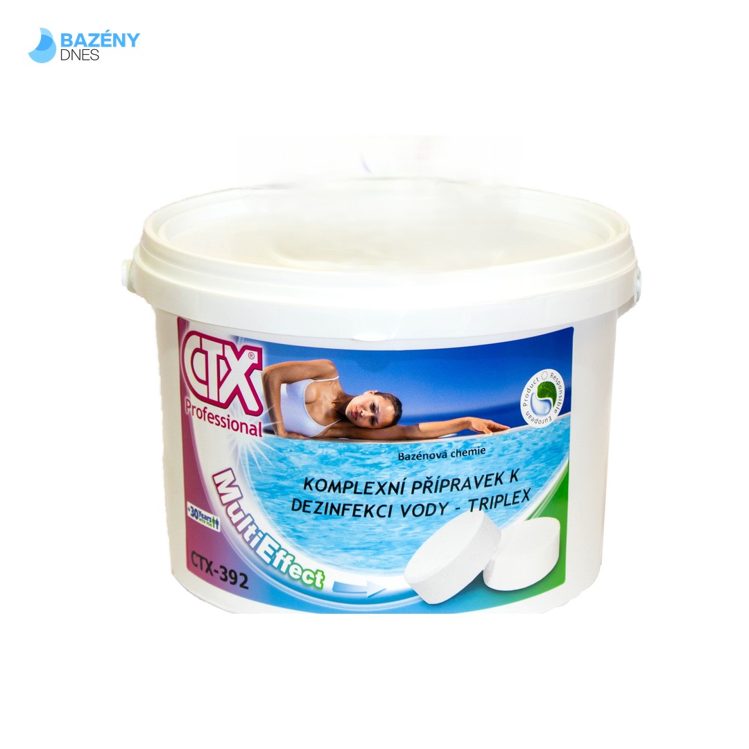 CTX - 392 TRIPLEX 3v1 (chlór, flokulant, algicid) 200g tablety 5 kg