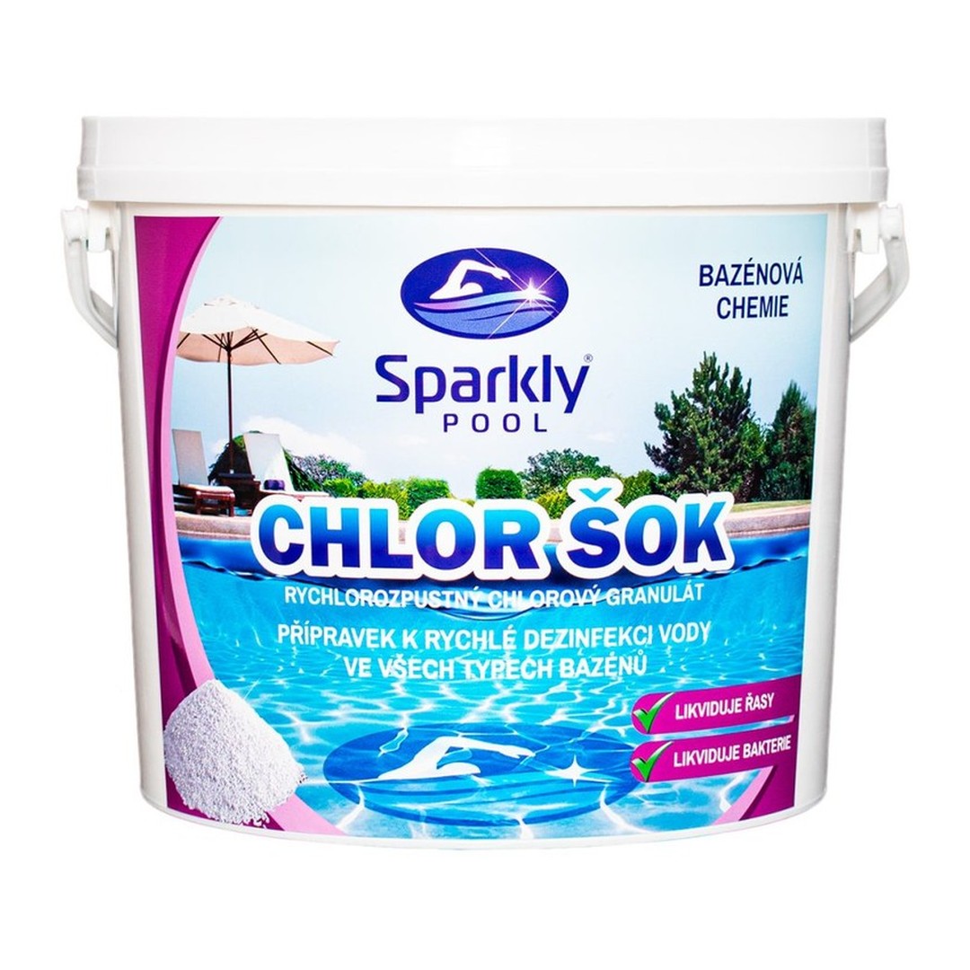 Sparkly pool chlor šok 1kg 2