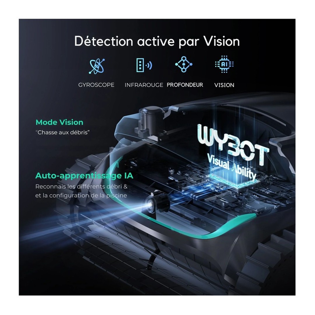 Bateriový automatický vysavač WYBOT M2 VISION 6