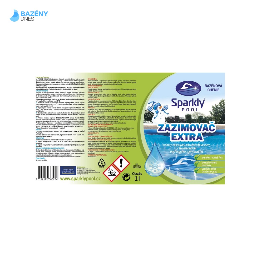 Sparkly POOL zazimovač bazénu EXTRA 1l 3