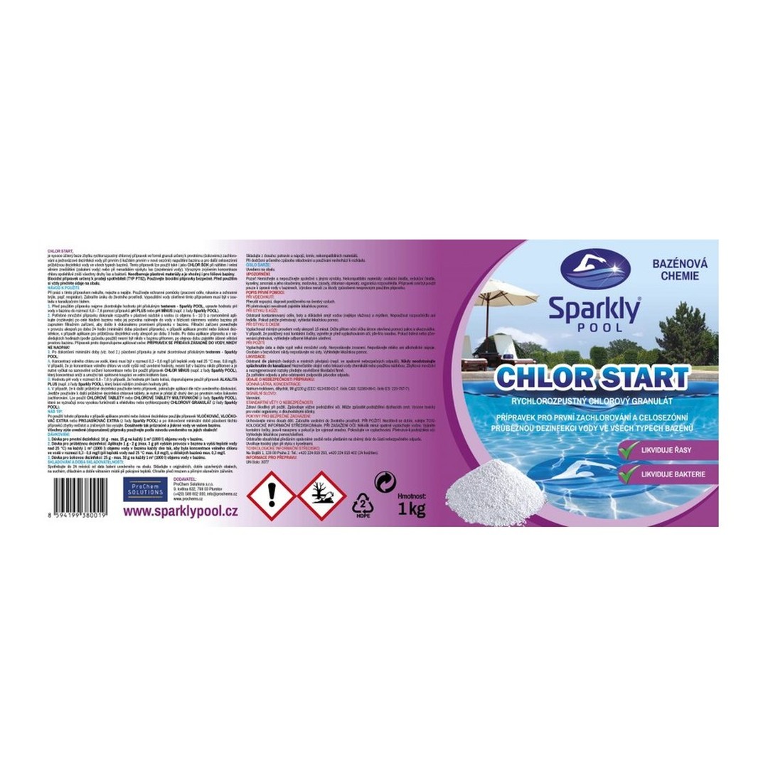 Sparkly Pool Chlor start 1Kg 3