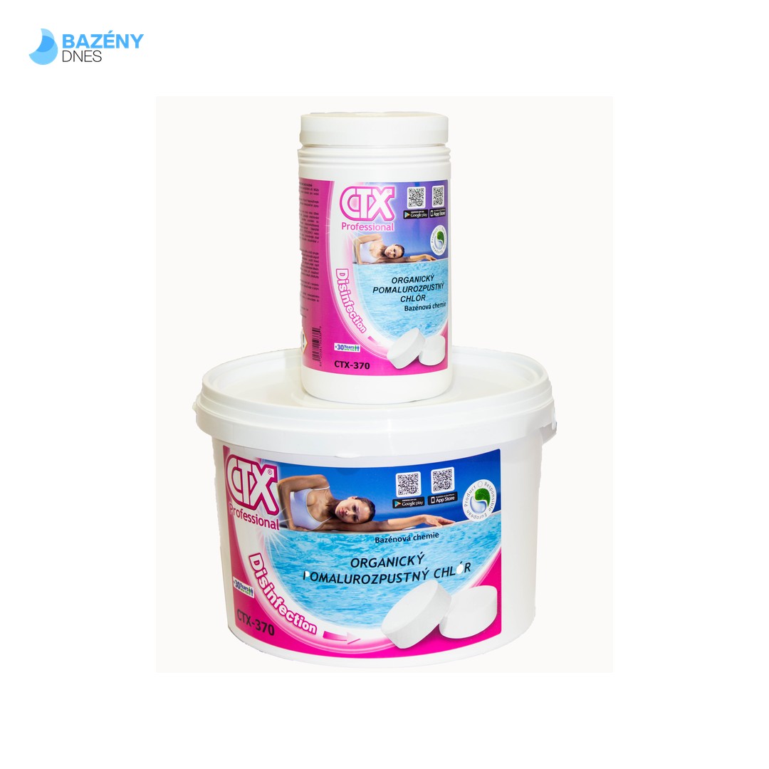 Astralpool CTX - 370 pomalurozpustný chlór organický 200 g tablety 1 kg