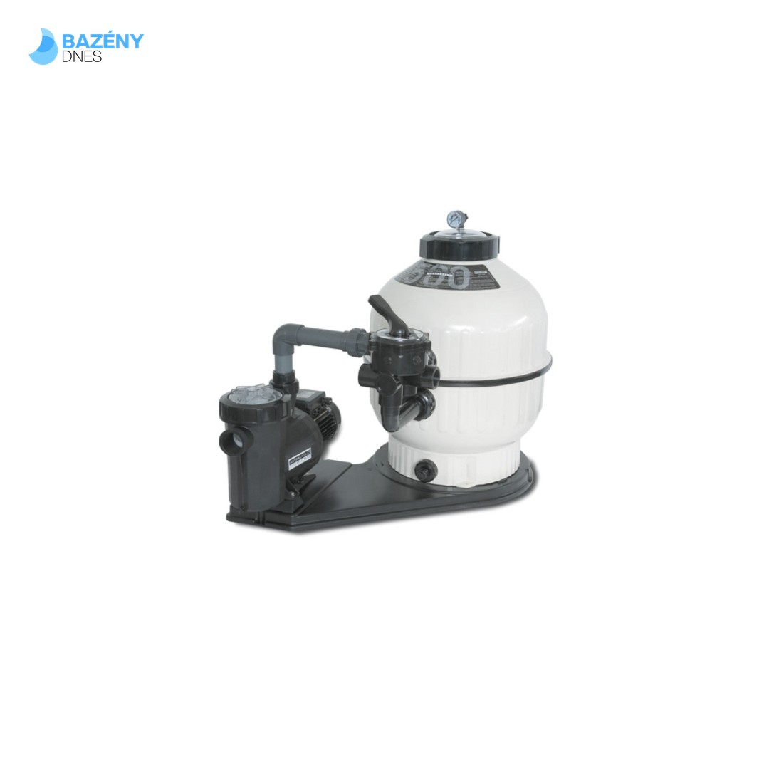 monoblok CANTABRIC D 500 9 m3/h boční 6 - ti cestný ventil 1, 5˝ s čerpadlem VICTORIA