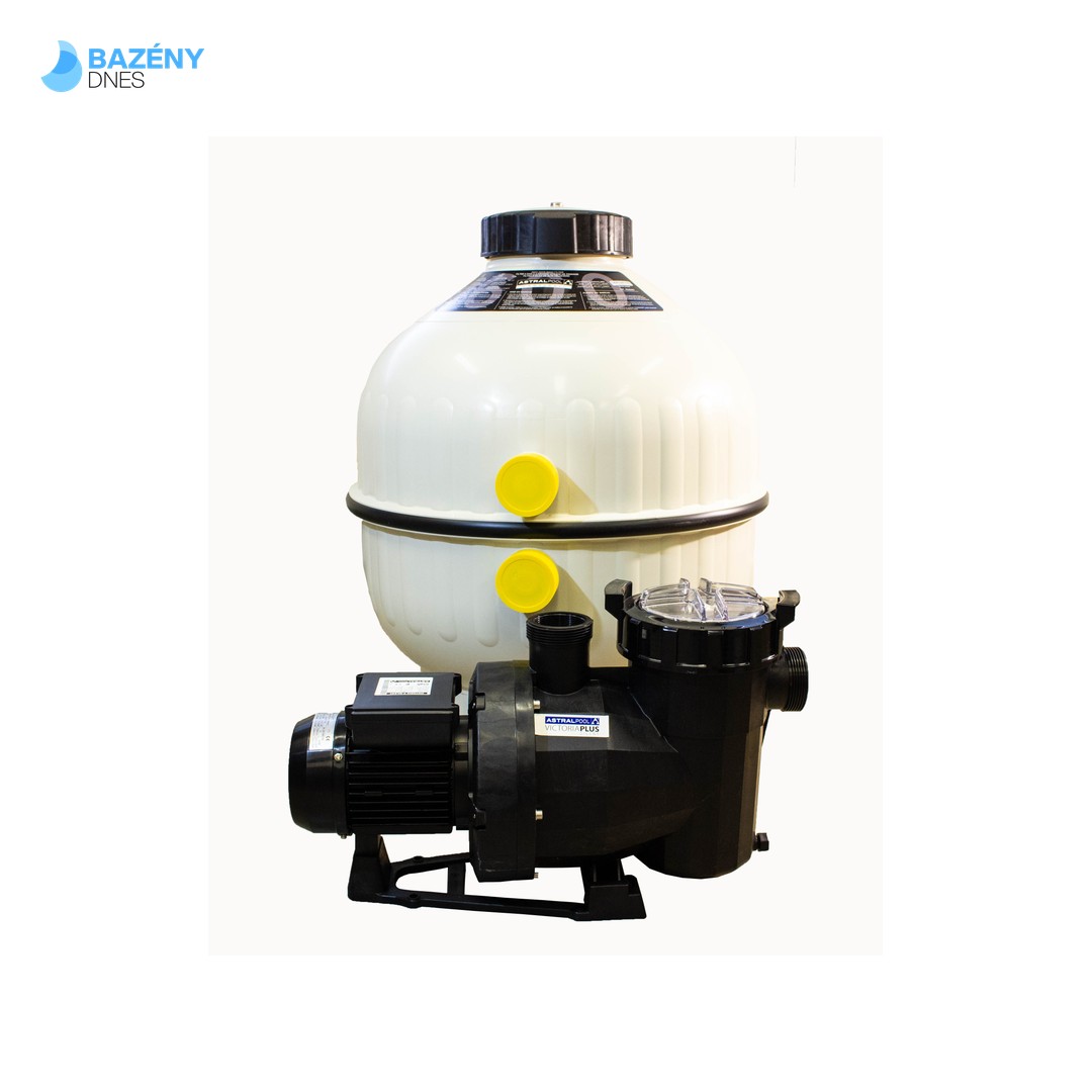 monoblok CANTABRIC D 500 9 m3/h boční 6 - ti cestný ventil 1, 5˝ s čerpadlem VICTORIA 2