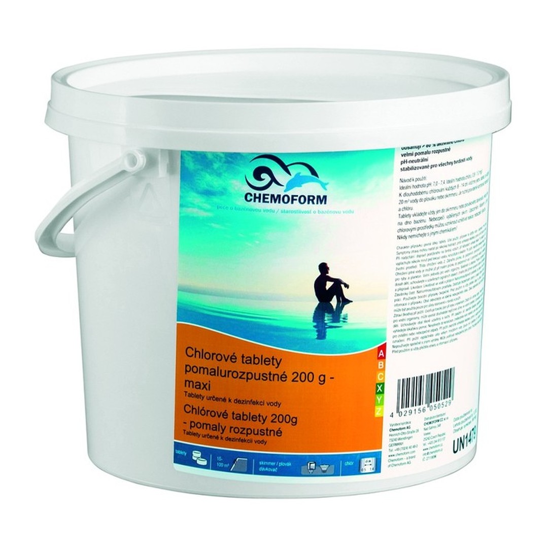Chlorové tablety pomalurozp. 200g 1 kg