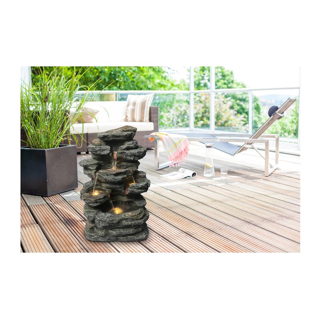 Fontána Heissner ROCK LED, polyresin 016586 - 00