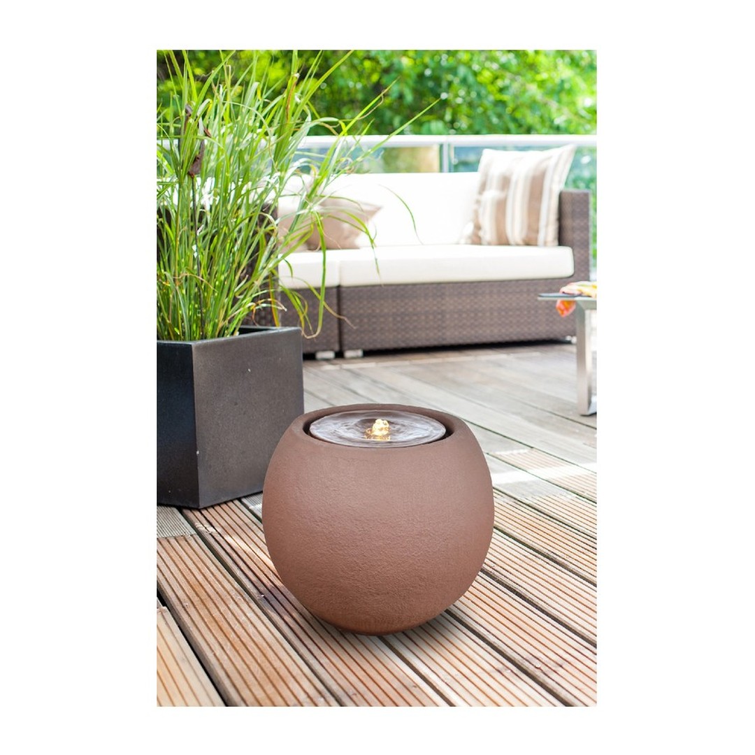 Fontána Heissner BALL LED, rusty 016601 - 17