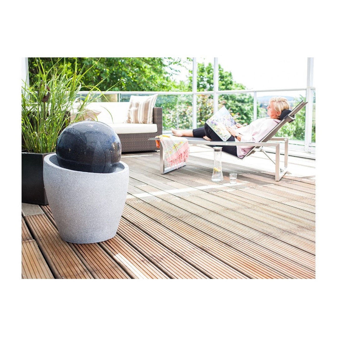 Fontána Heissner JUPITER LED, antrazit, grey, polystone 016606 - 13