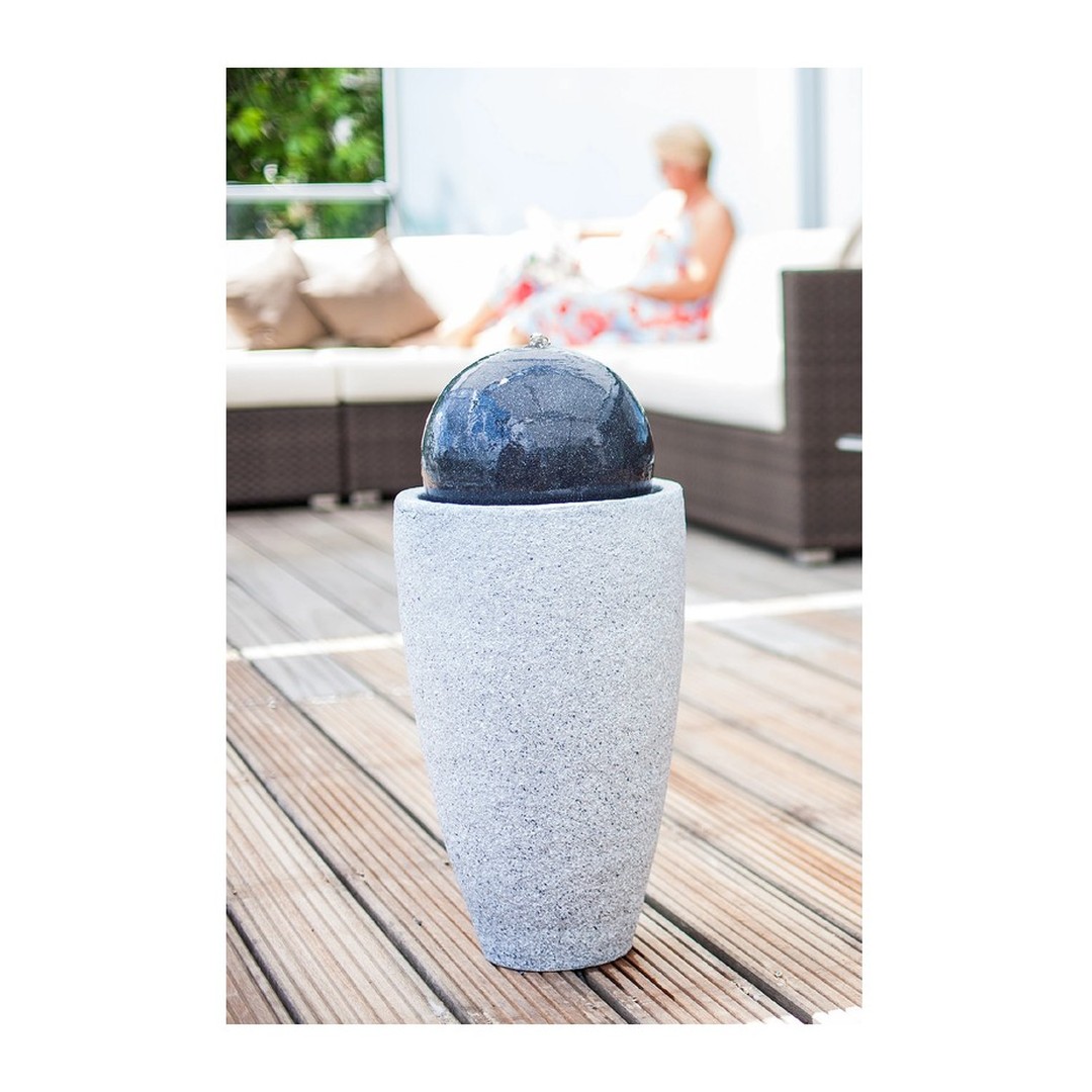 Fontána Heissner MOCCA LED, antrazit, grey, polystone 016810 - 09