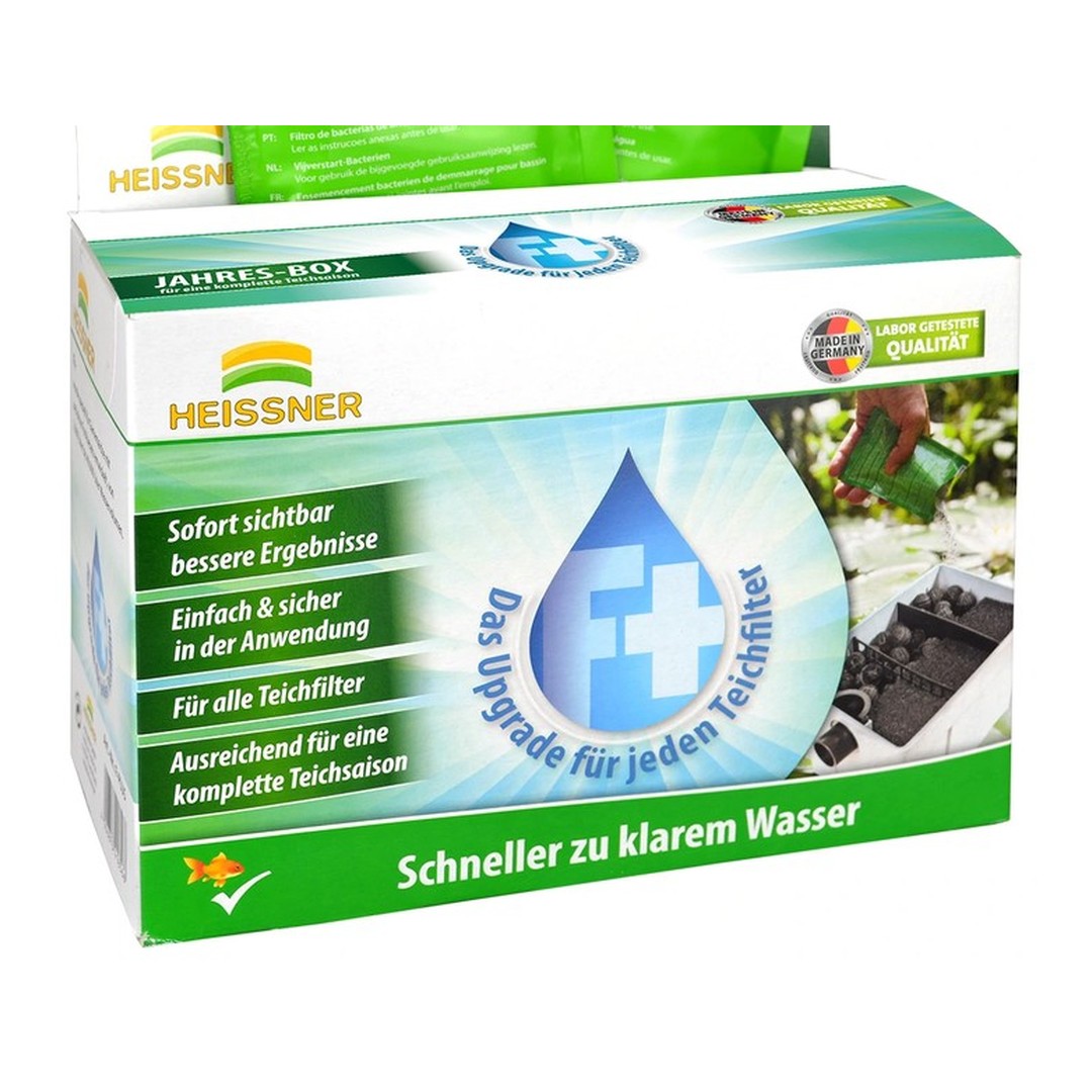 Heissner roční sada přípravku F+zvýšení účinnosti filtrace, 10 sáčků, do 40 m3 F - PLUS