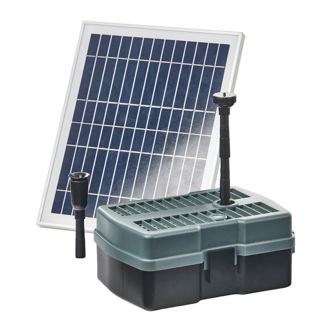 Heissner solární podvodní filtrace do 1 m³, UV 5W, čerpadlo 600 l/h SFU600UV - 00