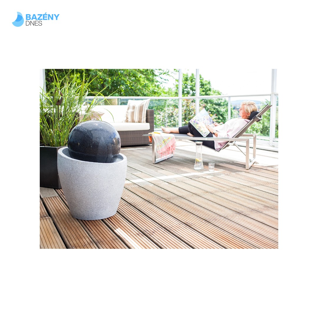 Fontána Heissner JUPITER LED, antrazit, grey, polystone 016606 - 13