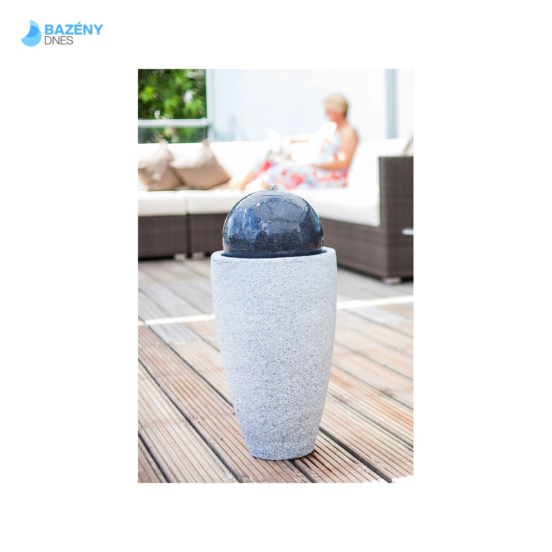 Fontána Heissner MOCCA LED, antrazit, grey, polystone 016810 - 09