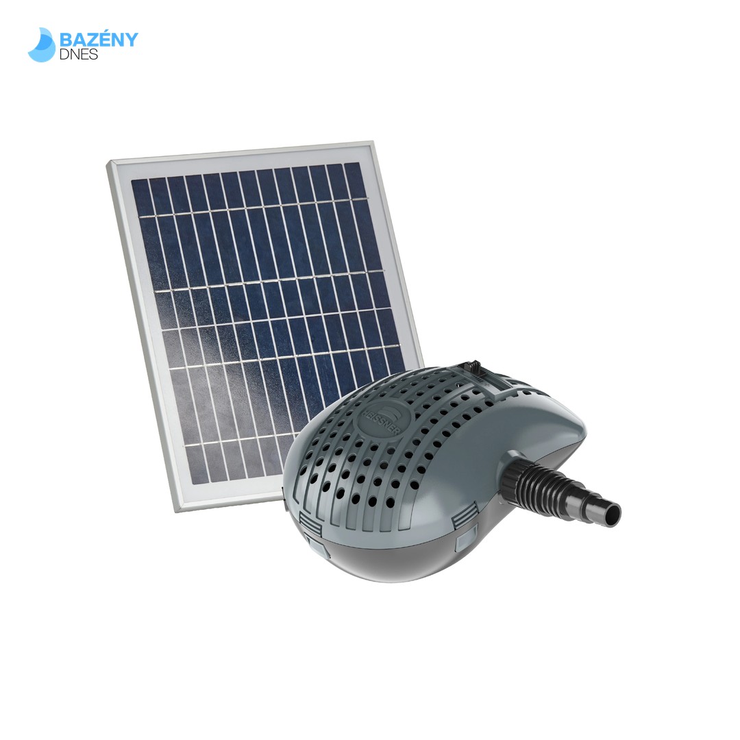 Heissner čerpadlo solární filtrační a potůčkové 3500 l/h vč. 2 x 20W solární moduly SPB3000‑00