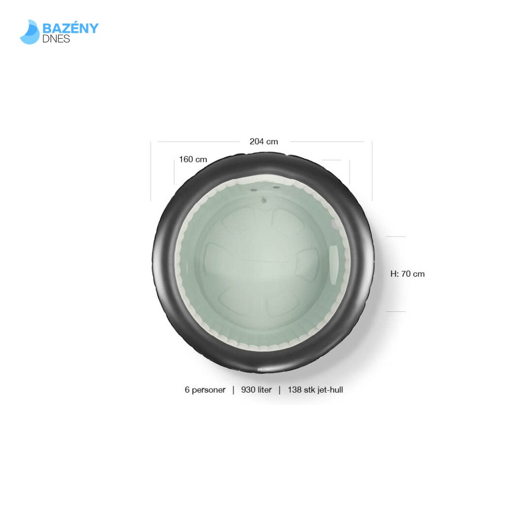 Mobilní vířivá vana MSpa RIMBA 6p 7