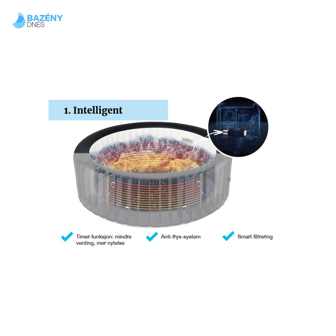 Mobilní vířivá vana MSpa CARLTON 6p 1500W 13