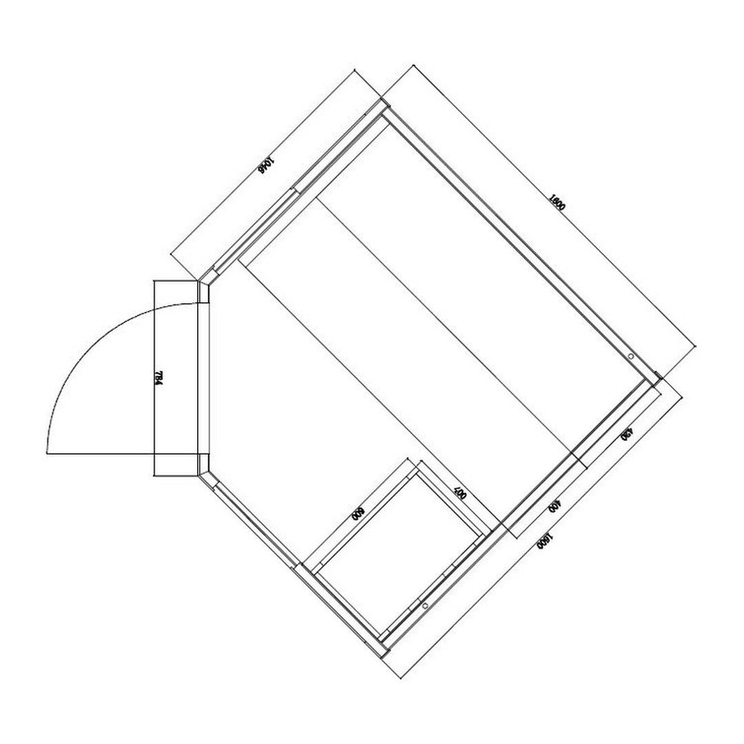 Finská sauna LUONTO 3/4 2