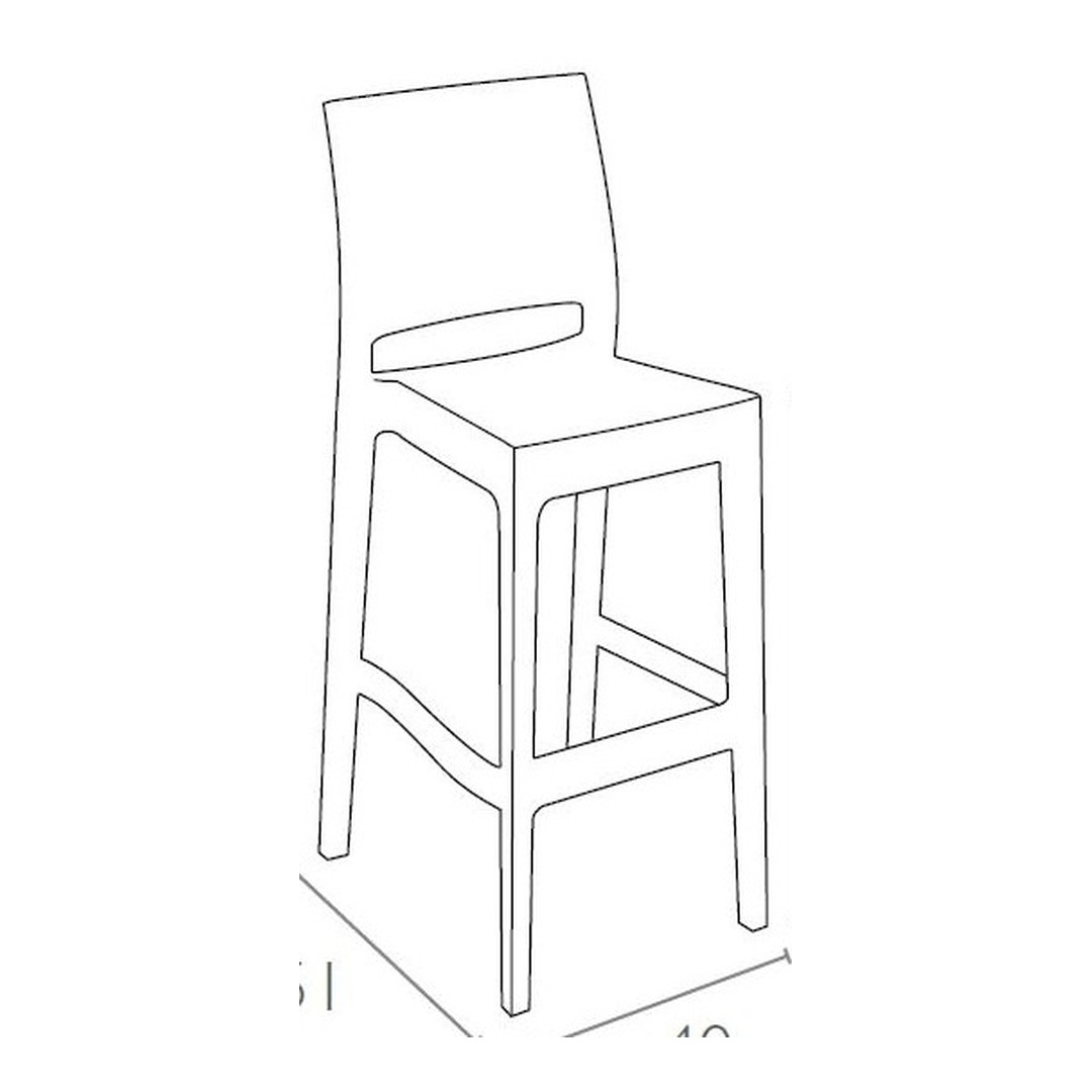 SPA barová židle PREMIUM+ (hnědá) 4