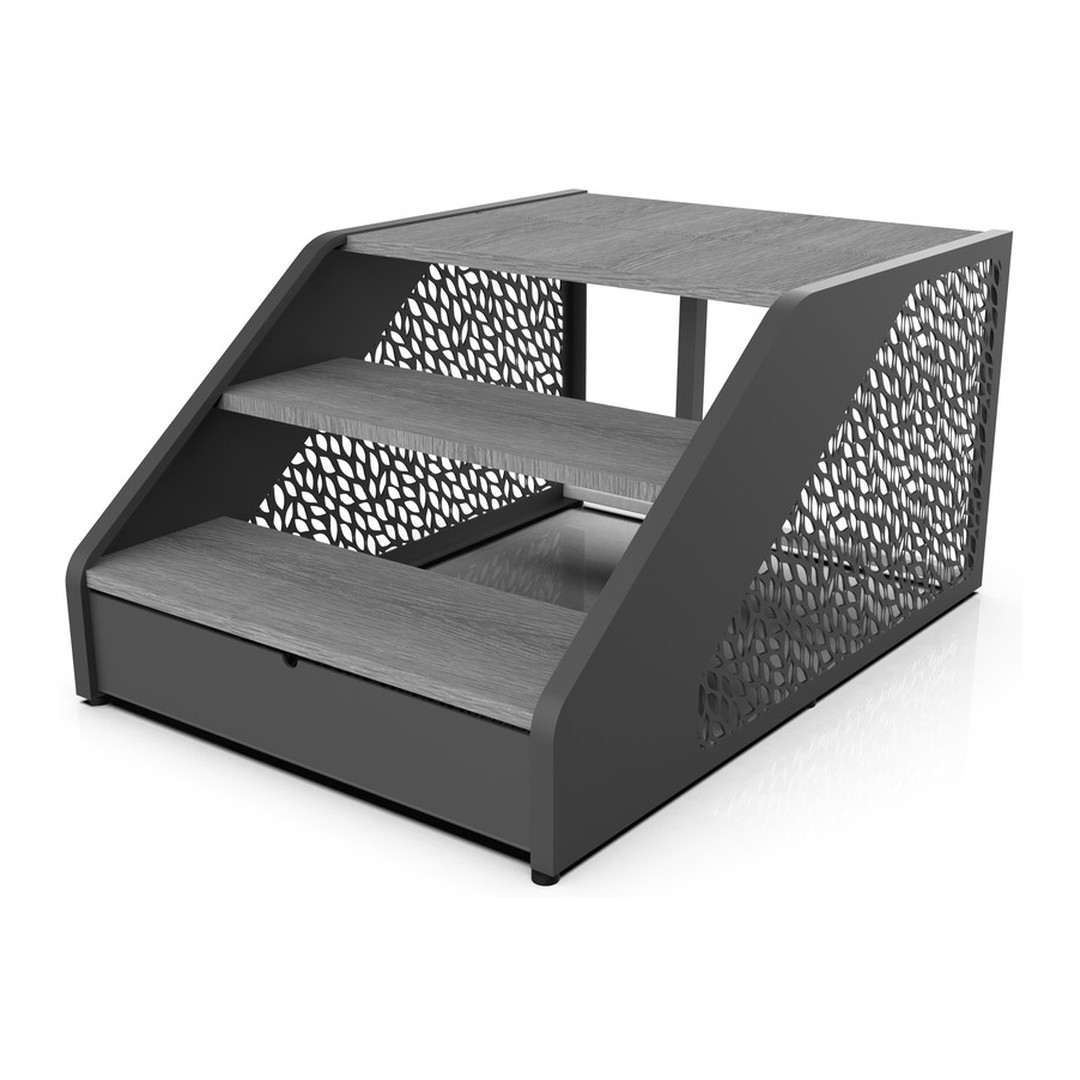 Schůdky Poolex Wood - šedá