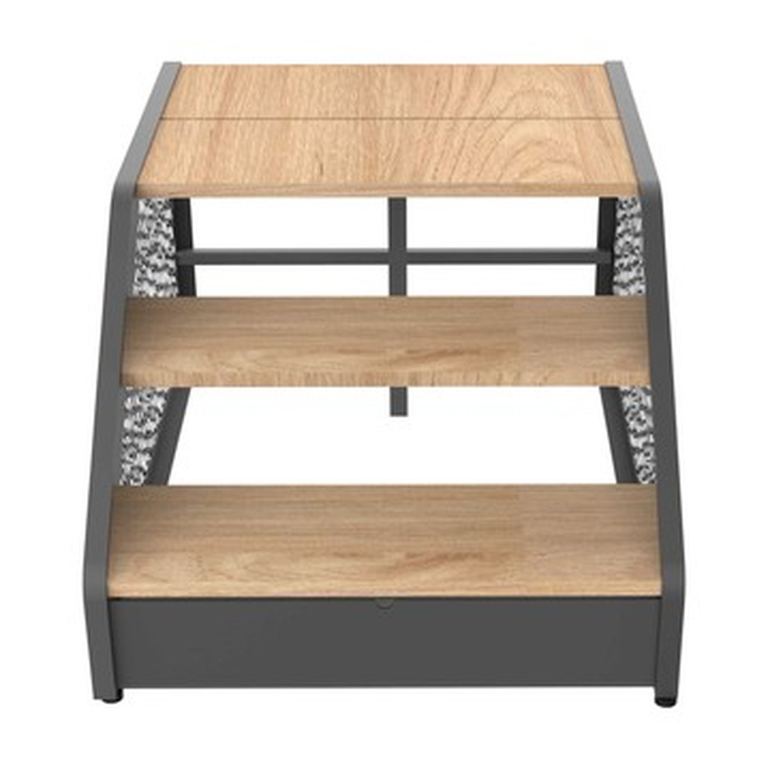 Schůdky Poolex Wood - hnědá 3