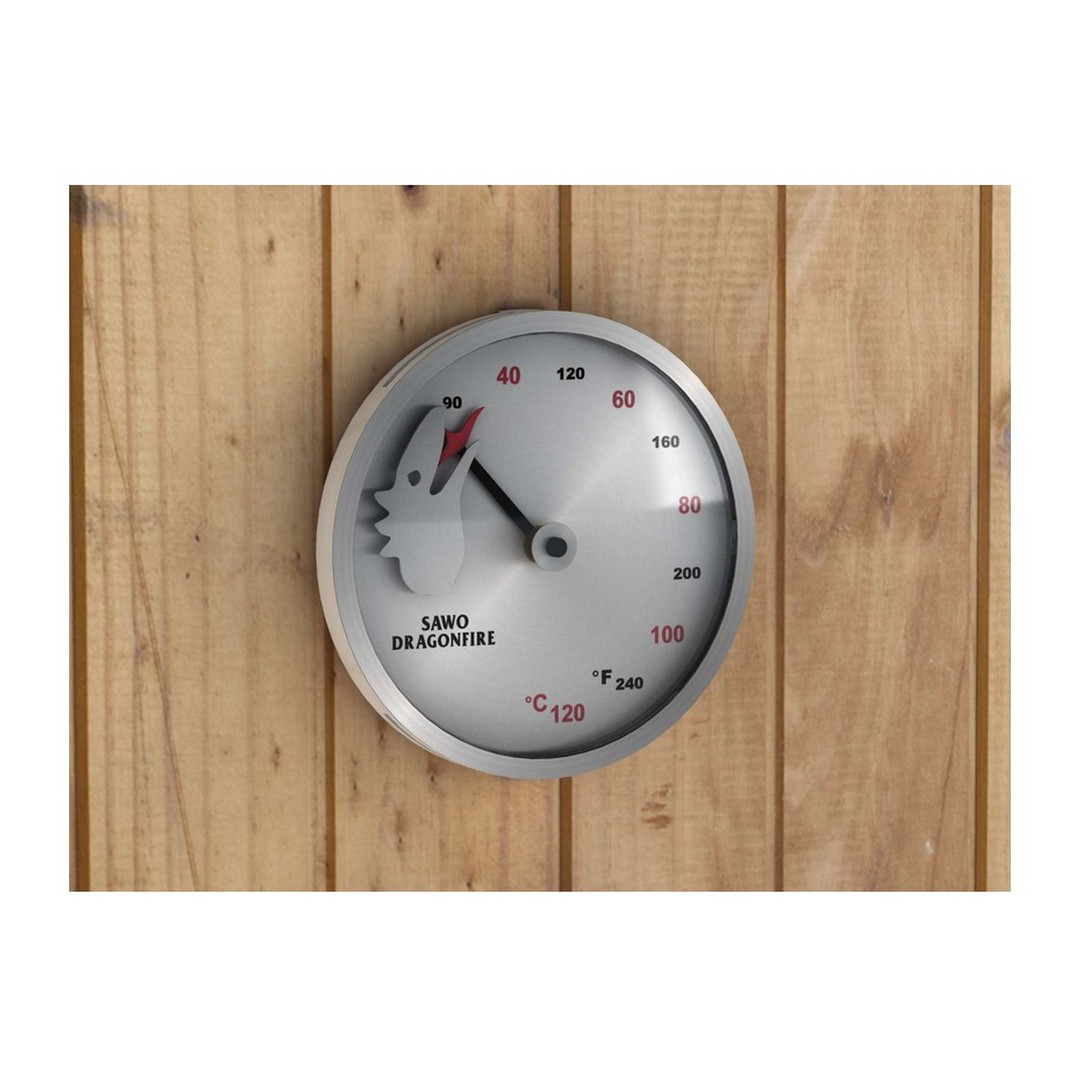 Saunový teploměr - ocel 2