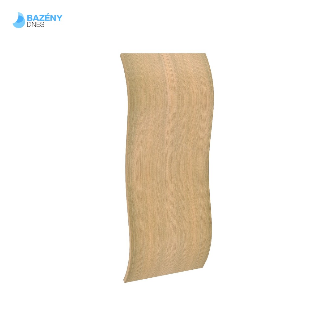 Opěrka zad do sauny - Cedr/tvar vlny