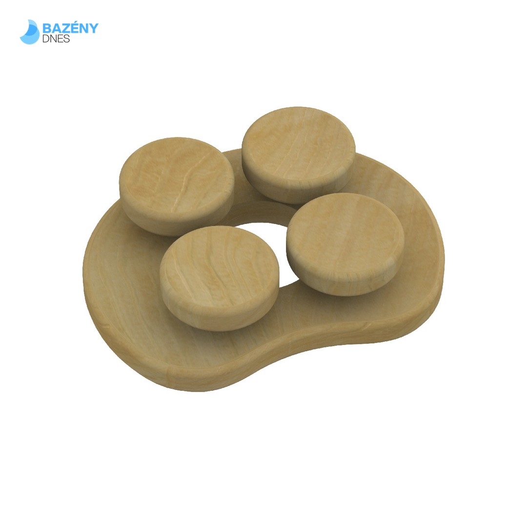 Opěrka hlavy do sauny - Cedr/Spider