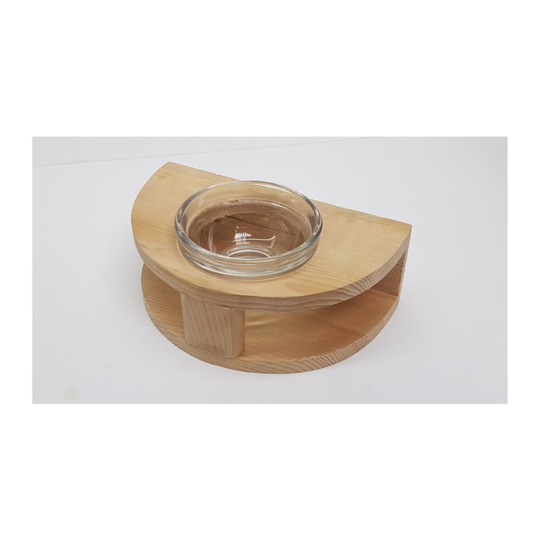 Držák saunové misky dřevěný