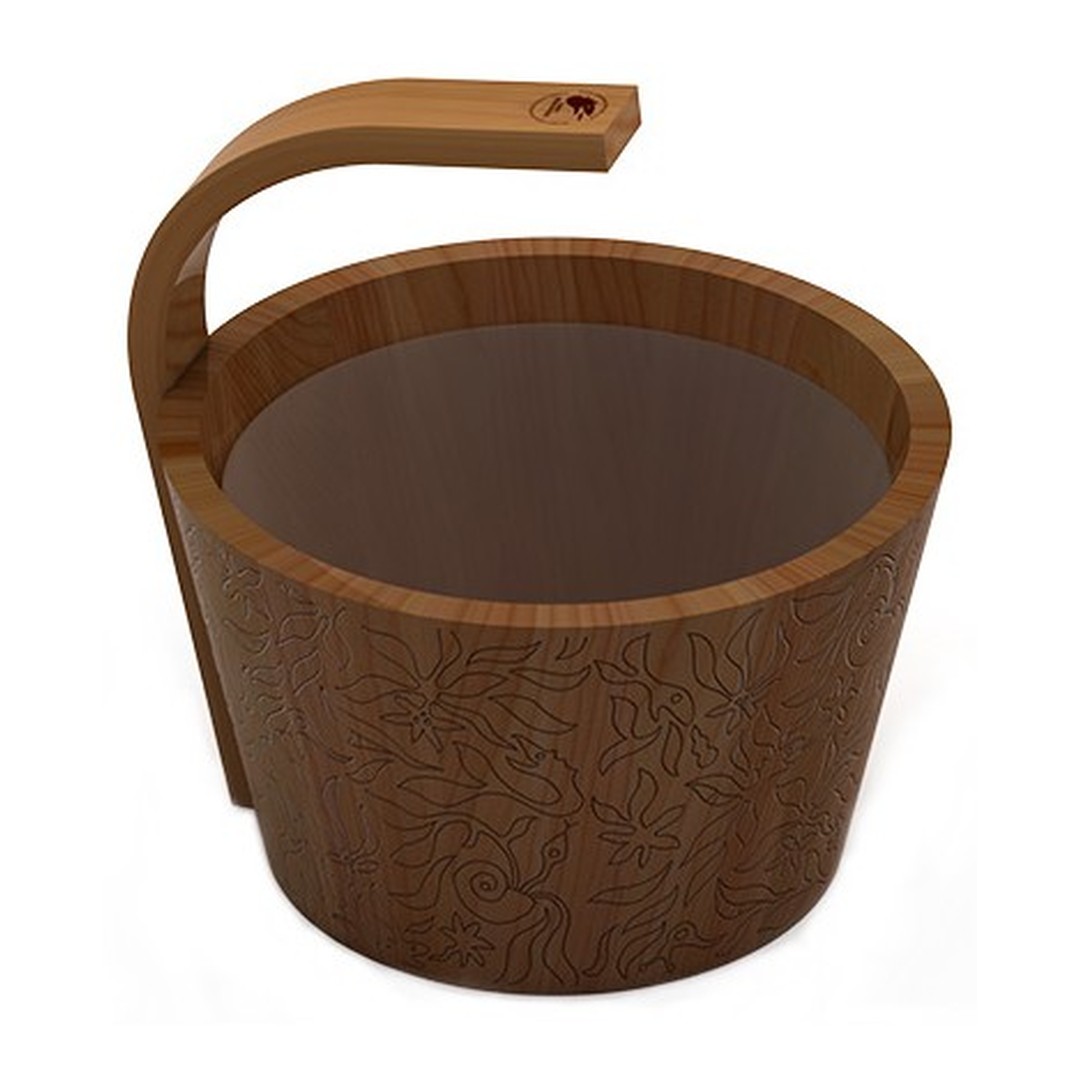 Saunový kbelík s plastovou vložkou 4l - CEDR