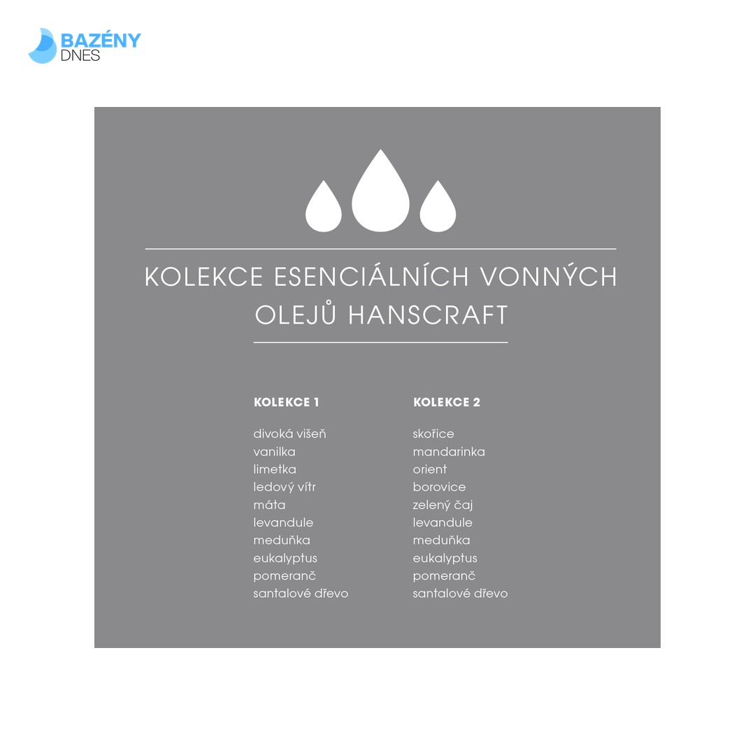 Esenciální vonné oleje Hanscraft - KOLEKCE 1 6