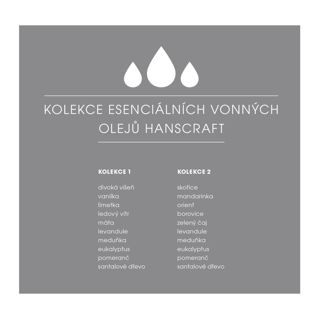 Esenciální vonné oleje Hanscraft - KOLEKCE 2 3
