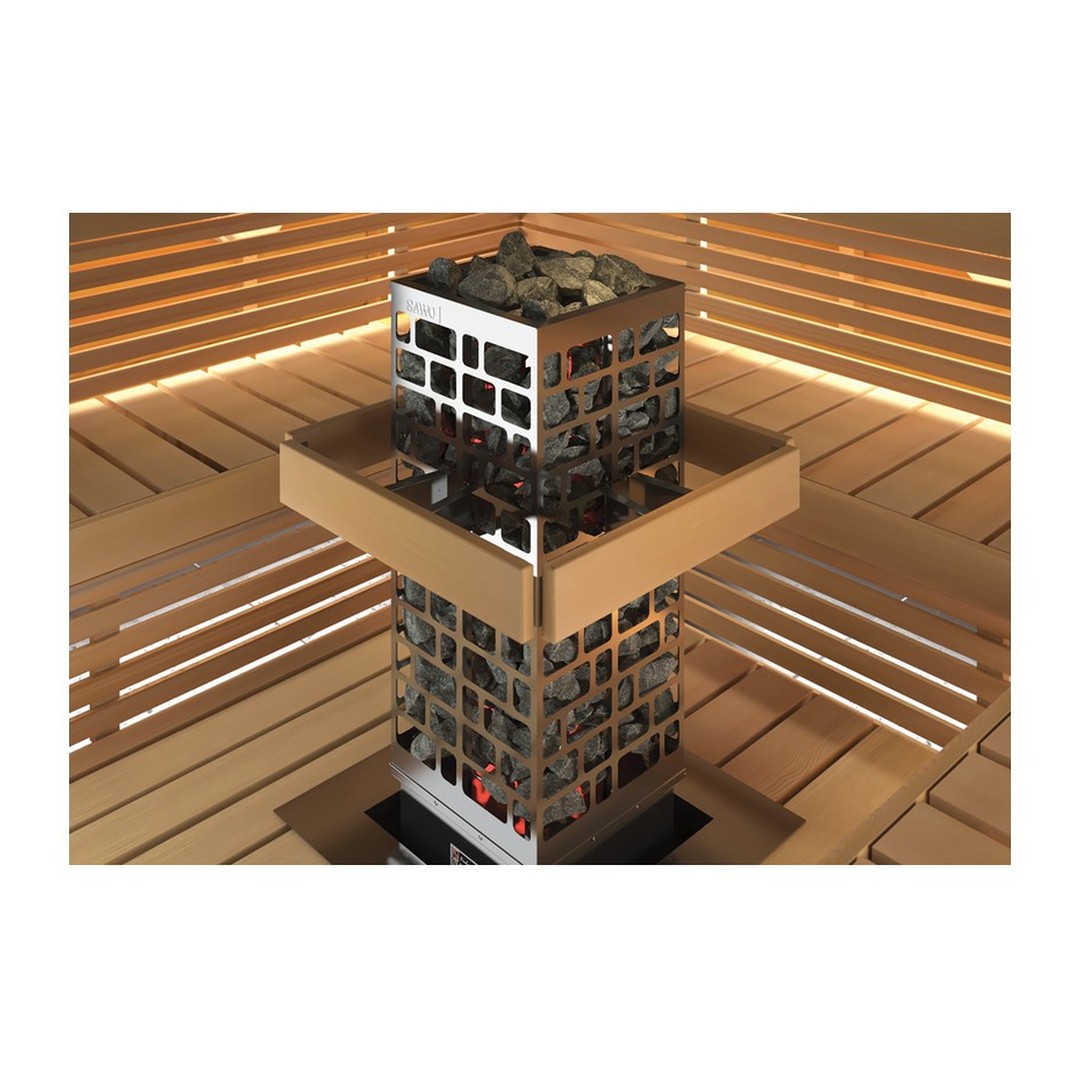 Saunová kamna CUBOS 4, 5 kW (včetně integrovaného ovladače) 2