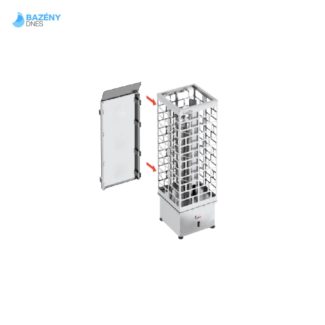Ochranný štít na saunová kamna CUBOS - nástěnná