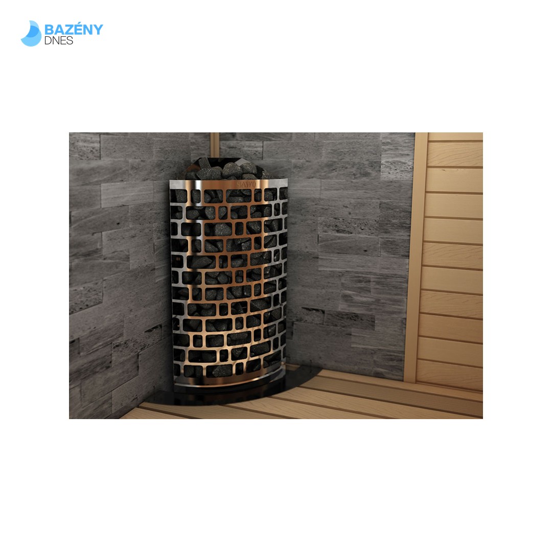 Saunová kamna ARIES 4, 5 kW - rohová (nutno dokoupit ovládací panel Saunova 2.0) 3