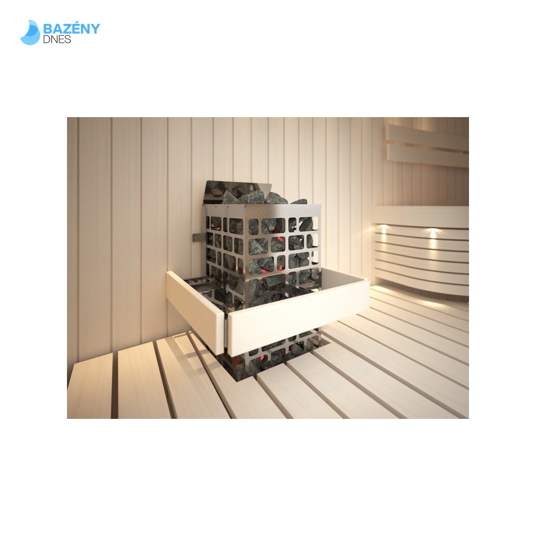 Ochranný rám na saunová kamna CUBOS - nástěnná (Aspen) 2