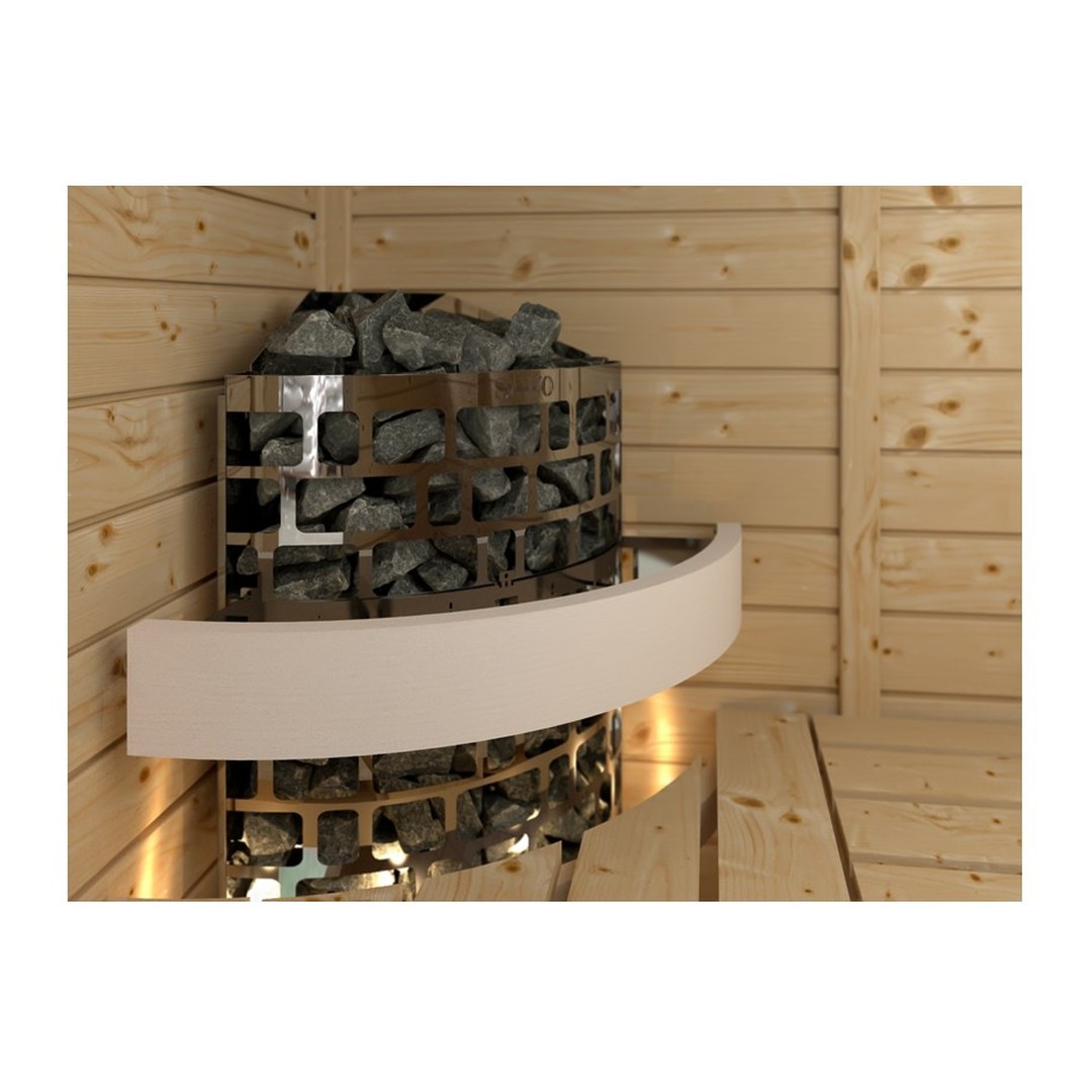 Ochranný rám na saunová kamna ARIES - rohová (Aspen) 2