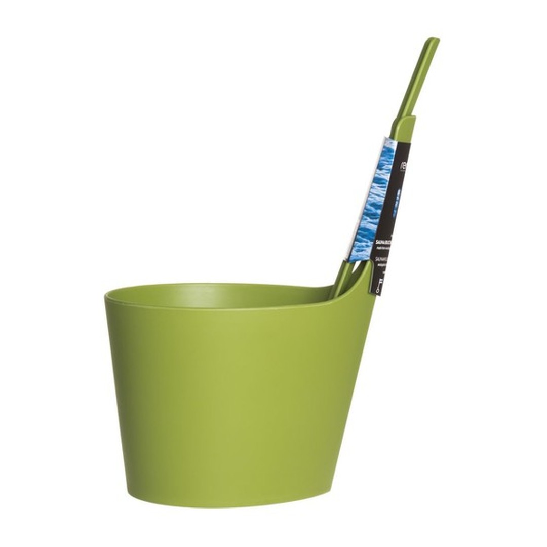 RENTO Saunový kbelík + naběračka, mechová 2