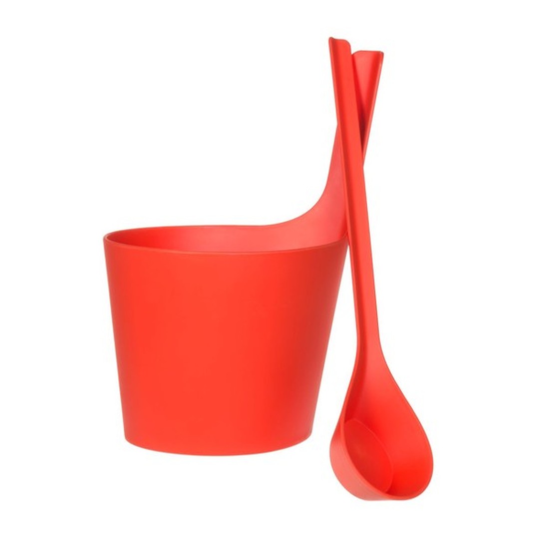 RENTO Saunový kbelík + naběračka, jahodová