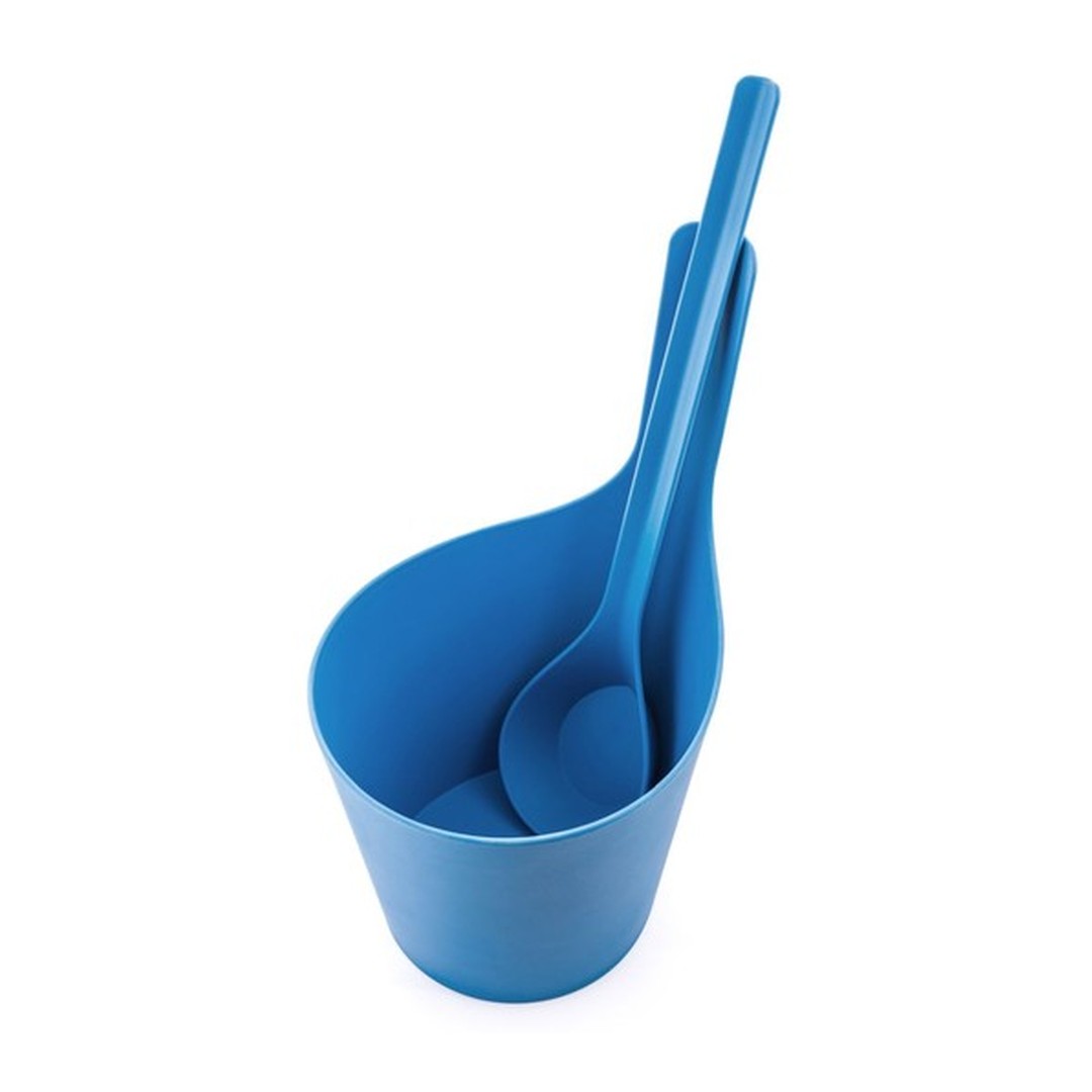 RENTO Saunový kbelík + naběračka, ledová