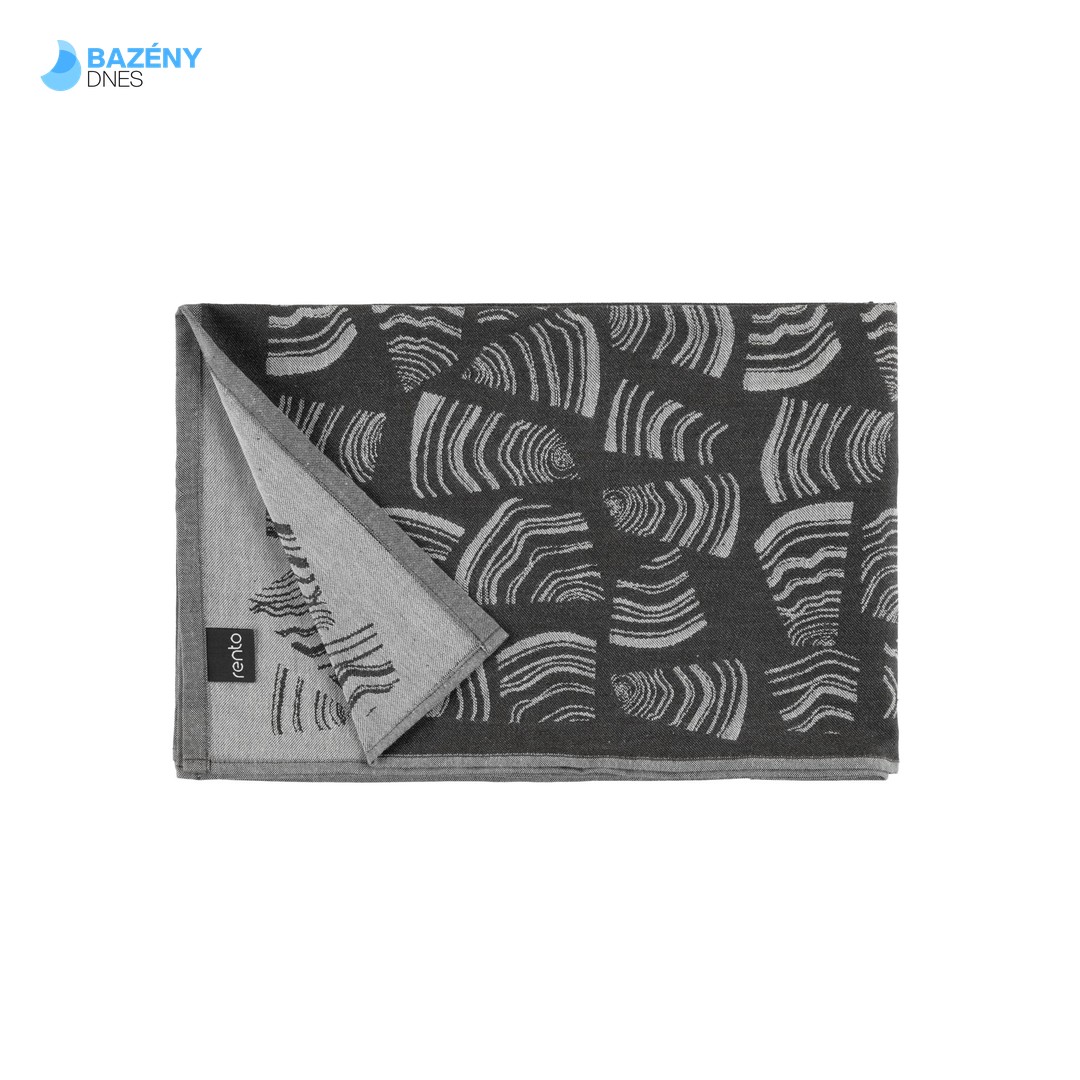 RENTO Saunová podložka PINO 50x150 cm - černá