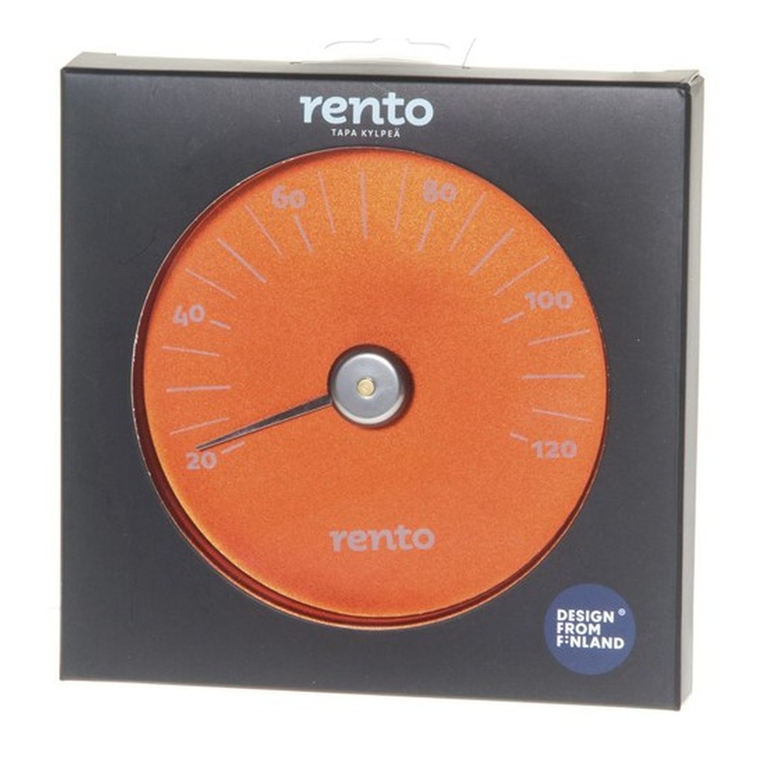 RENTO Teploměr do sauny kulatý - oranžová 2