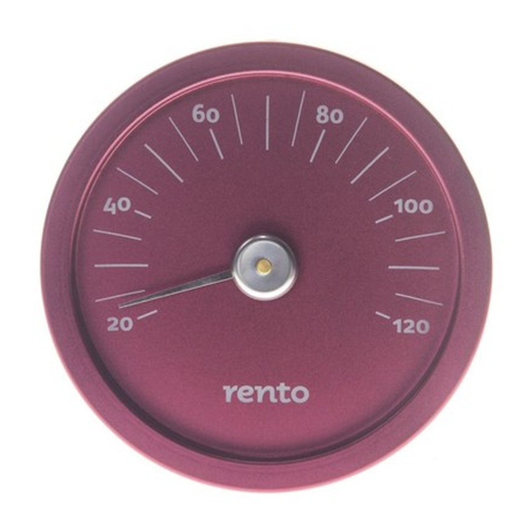 RENTO Teploměr do sauny kulatý - brusinkově červená