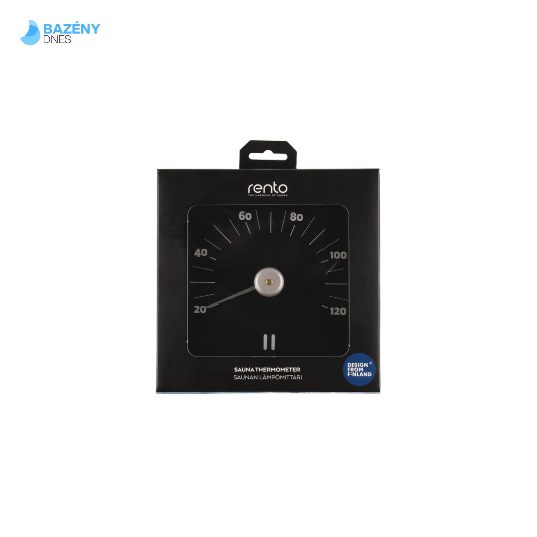 RENTO Teploměr do sauny AL - tmavě hnědý 2