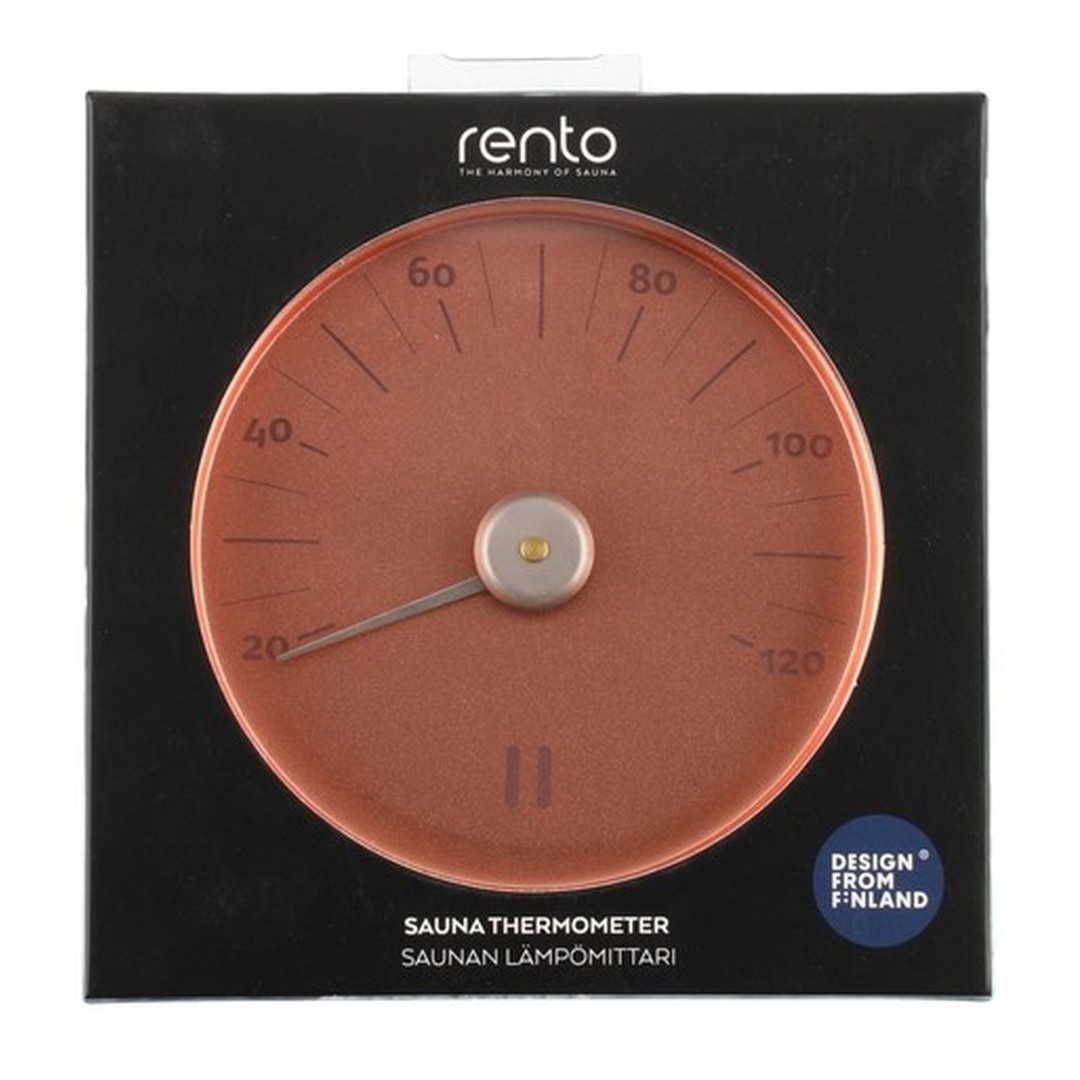 RENTO Teploměr do sauny kulatý - COPPER (měďený) 2