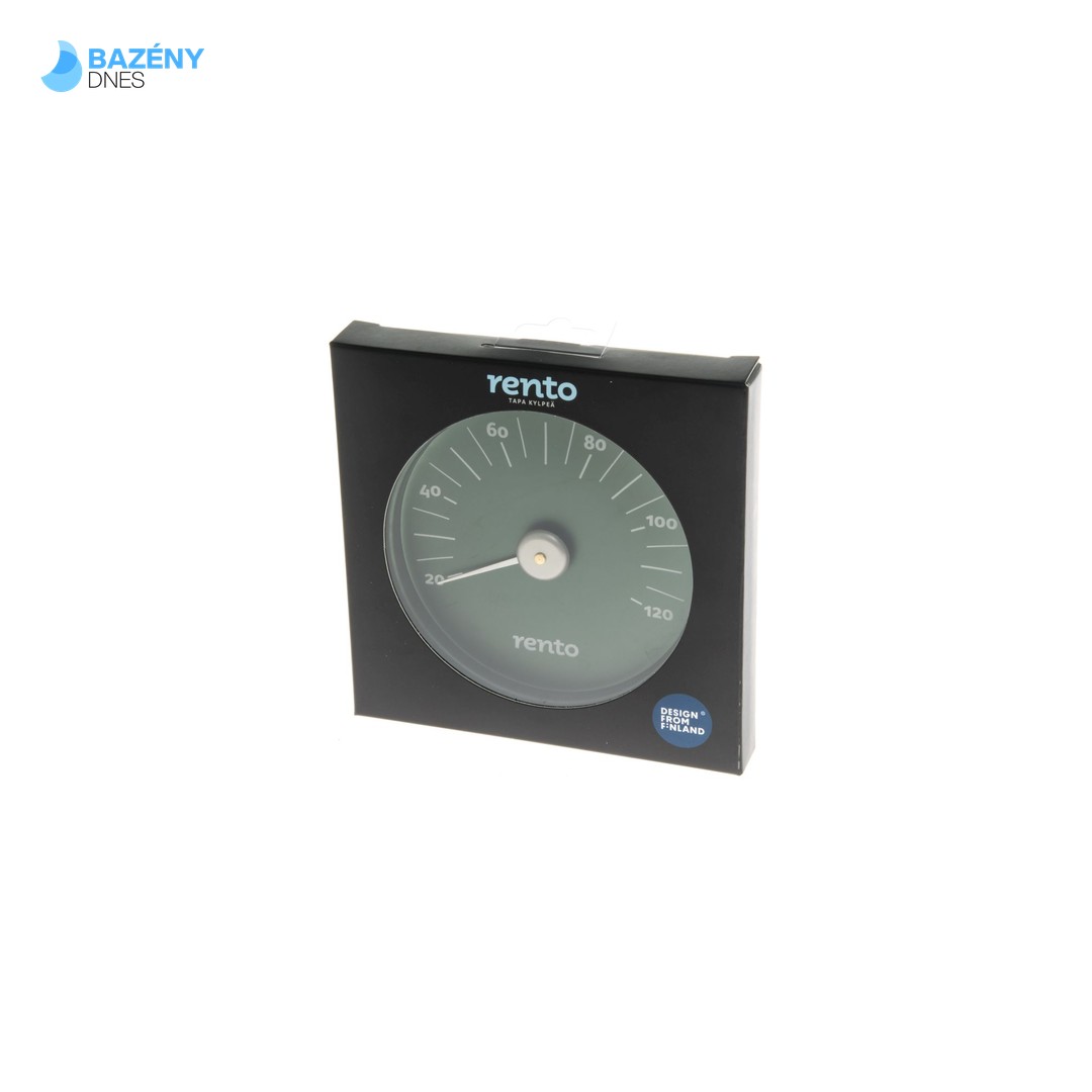 RENTO Teploměr do sauny kulatý - JUNIPER (tm.zelený) 2