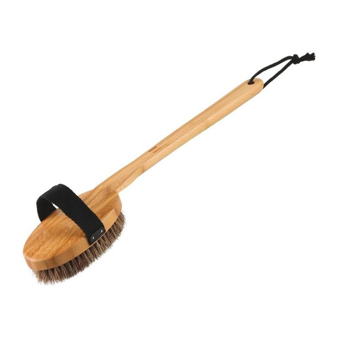 RENTO Saunový kartáč s rukojetí 2v1 Bambus