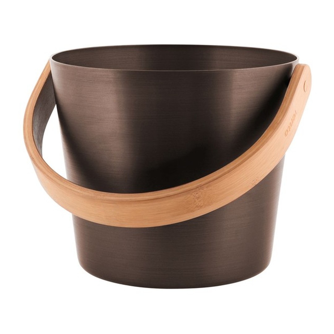 RENTO Saunové vědro hliníkové 5l - tm. hnědá