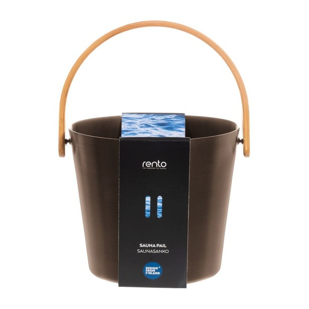 RENTO Saunové vědro hliníkové 5l - tm. hnědá 2