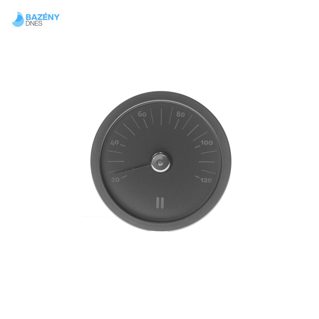 RENTO Teploměr do sauny kulatý - ČERNÝ